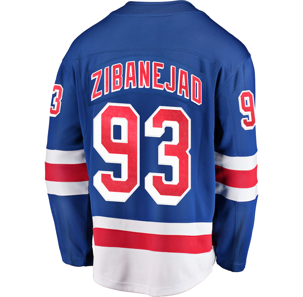 Mika Zibanejad New York Rangers Fanatics Home Premium Jersey - Blue