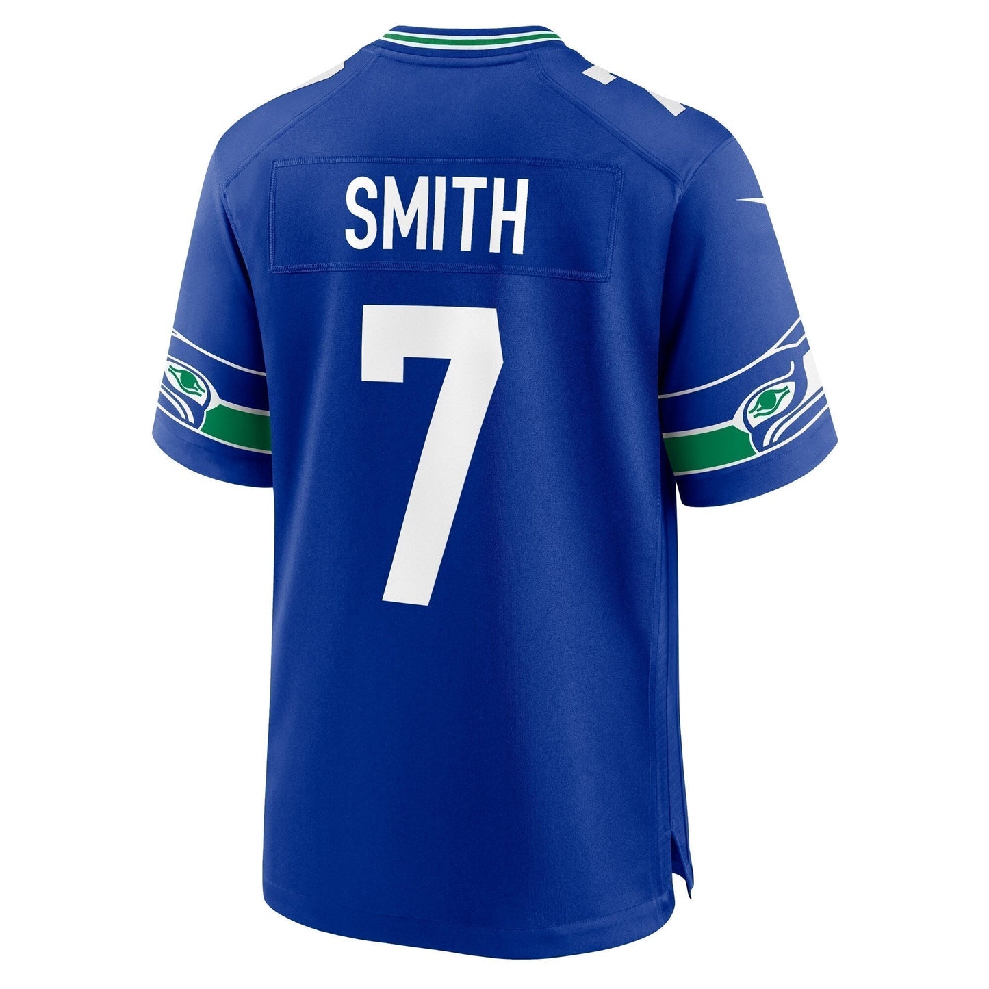 Geno Smith Seattle Seahawks Throwback Game Jersey - Royal