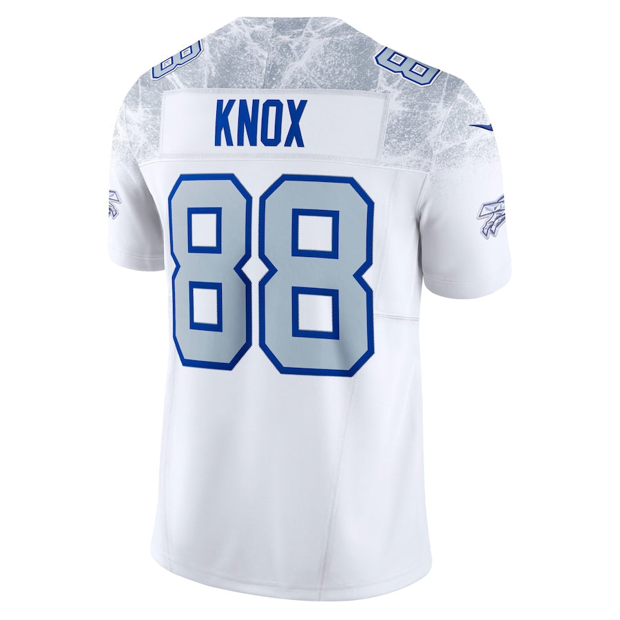 Men's Buffalo Bills Dawson Knox White 2025 Rivalries Collection F.U.S.E. VaporLimited Stitched Jersey