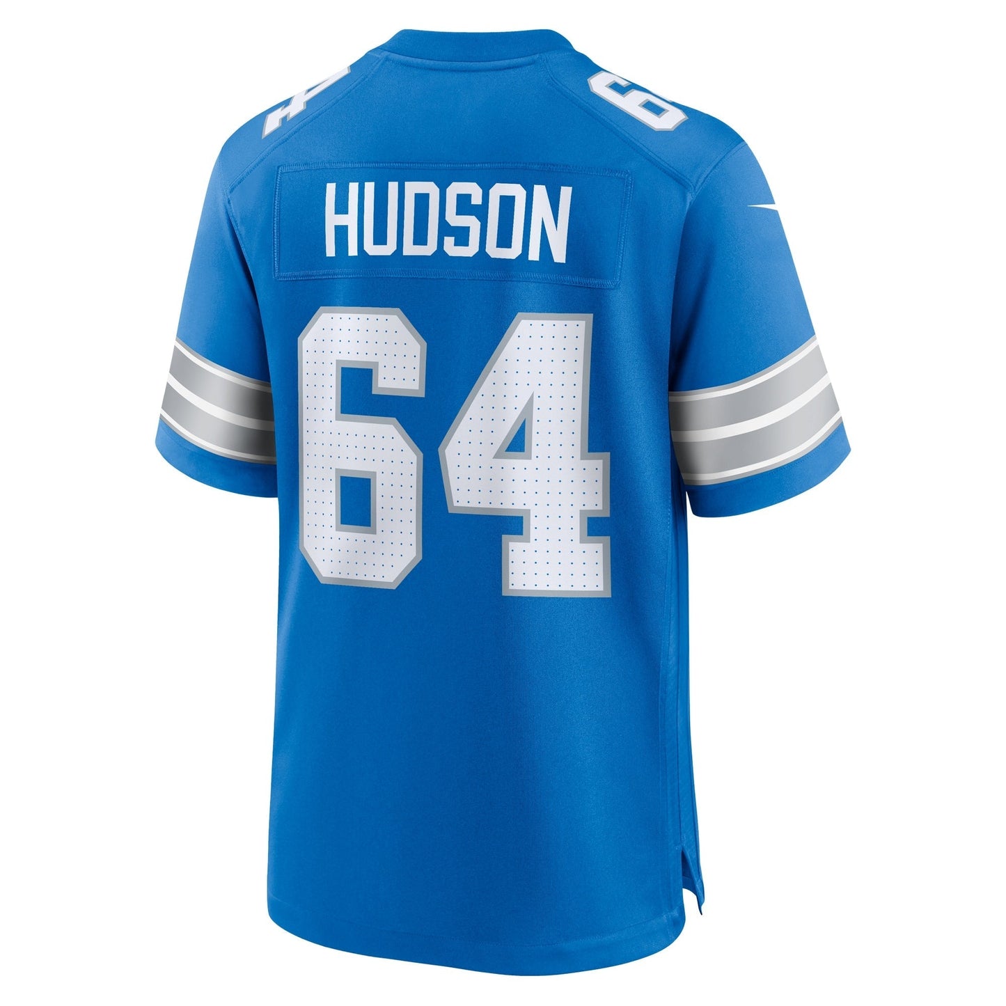 Bryan Hudson Detroit Lions Game Jersey - Blue