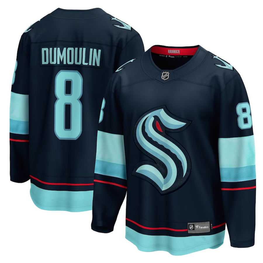Men's Seattle Kraken Brian Dumoulin Deep Sea Blue Home Breakaway Player Jersey