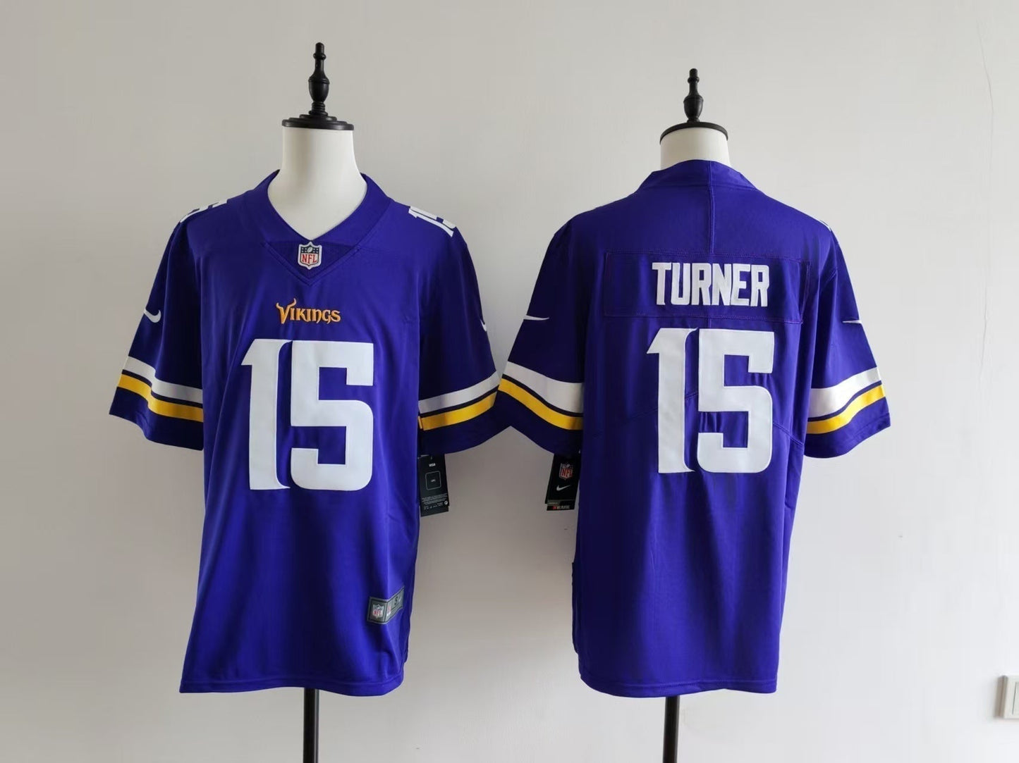 Men's Minnesota Vikings Dallas Turner Jersey - Purple#15
