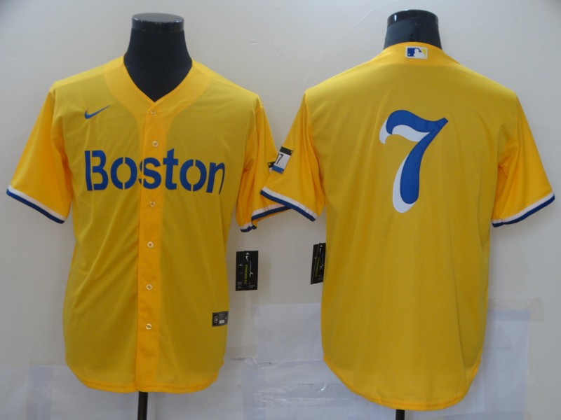 Men's Boston Red Sox Masataka Yoshida Gold City Connect Replica Player Jersey