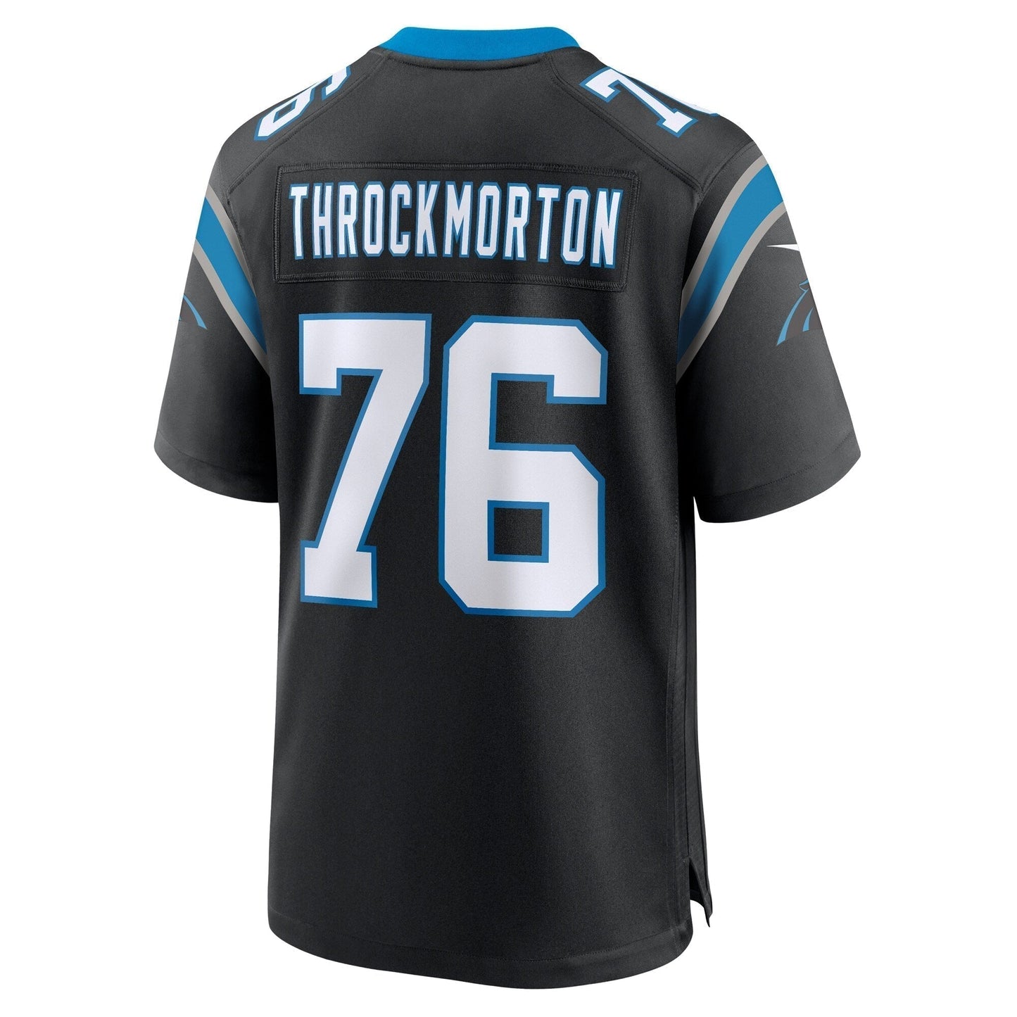 Calvin Throckmorton Carolina Panthers Team Game Jersey - Black