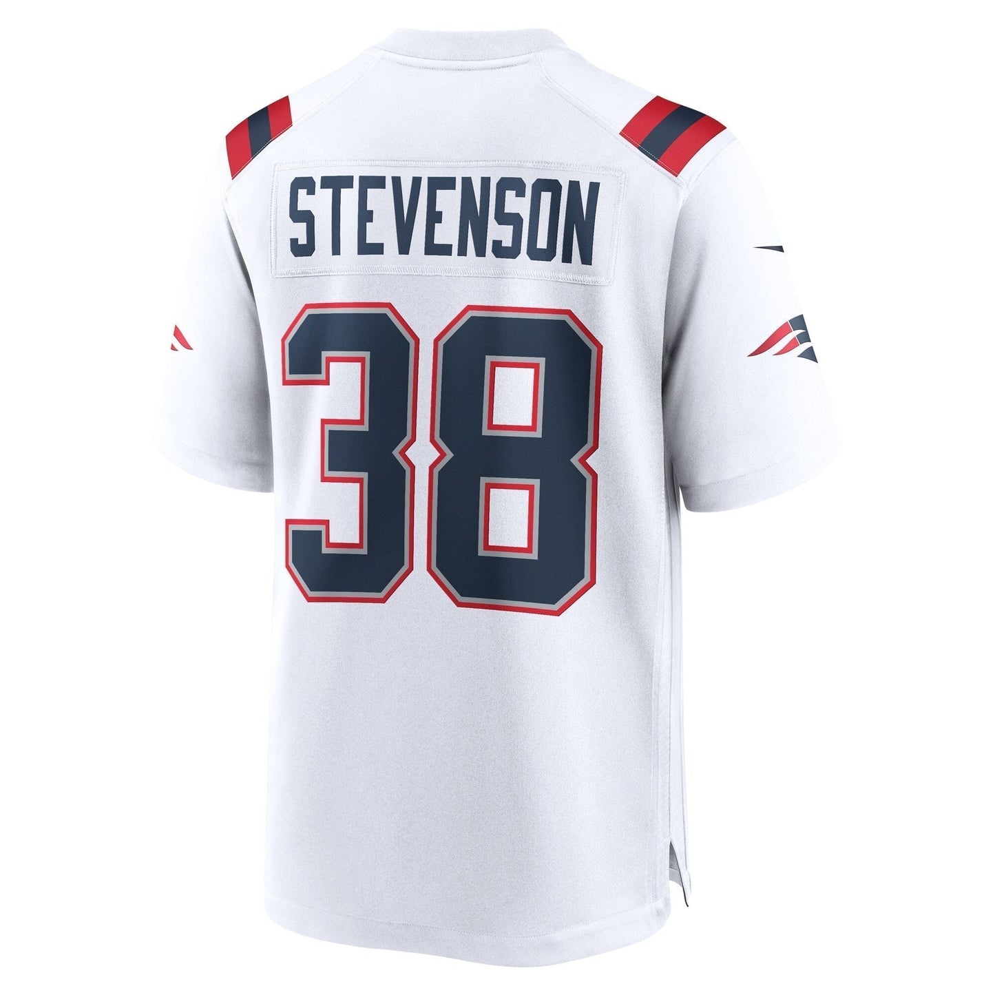 Rhamondre Stevenson New England Patriots Game Jersey - White