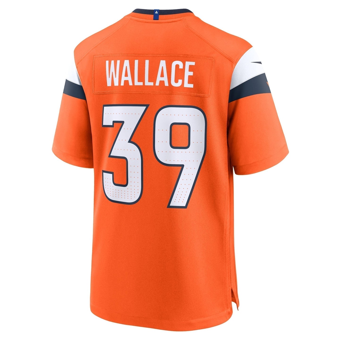 Levi Wallace Denver Broncos Team Game Jersey - Orange
