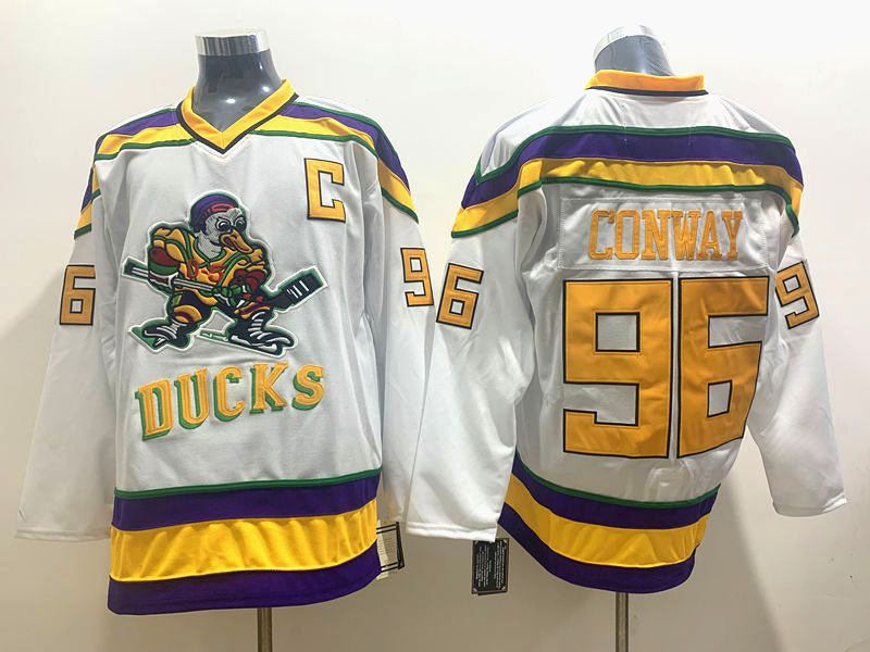 Men's Anaheim Ducks Charlie Conway White Breakaway Player Jersey