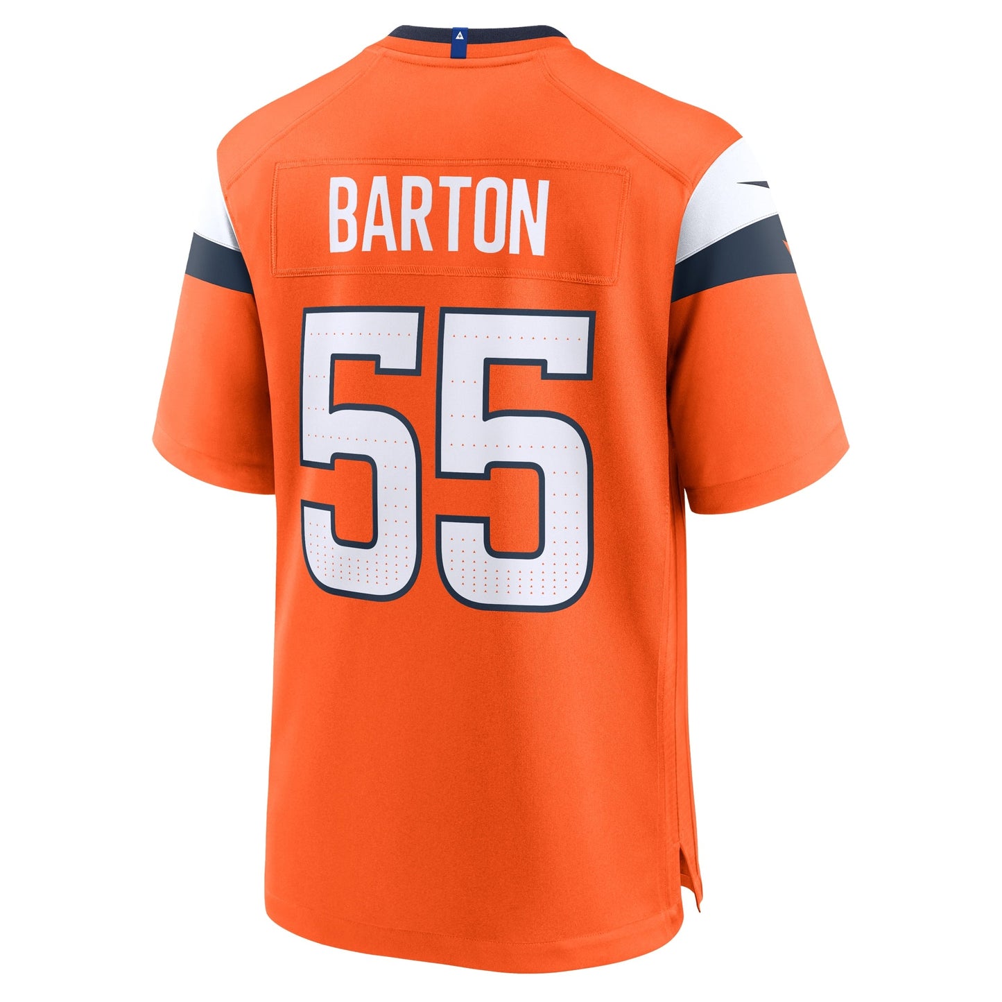 Cody Barton Denver Broncos Game Jersey - Orange