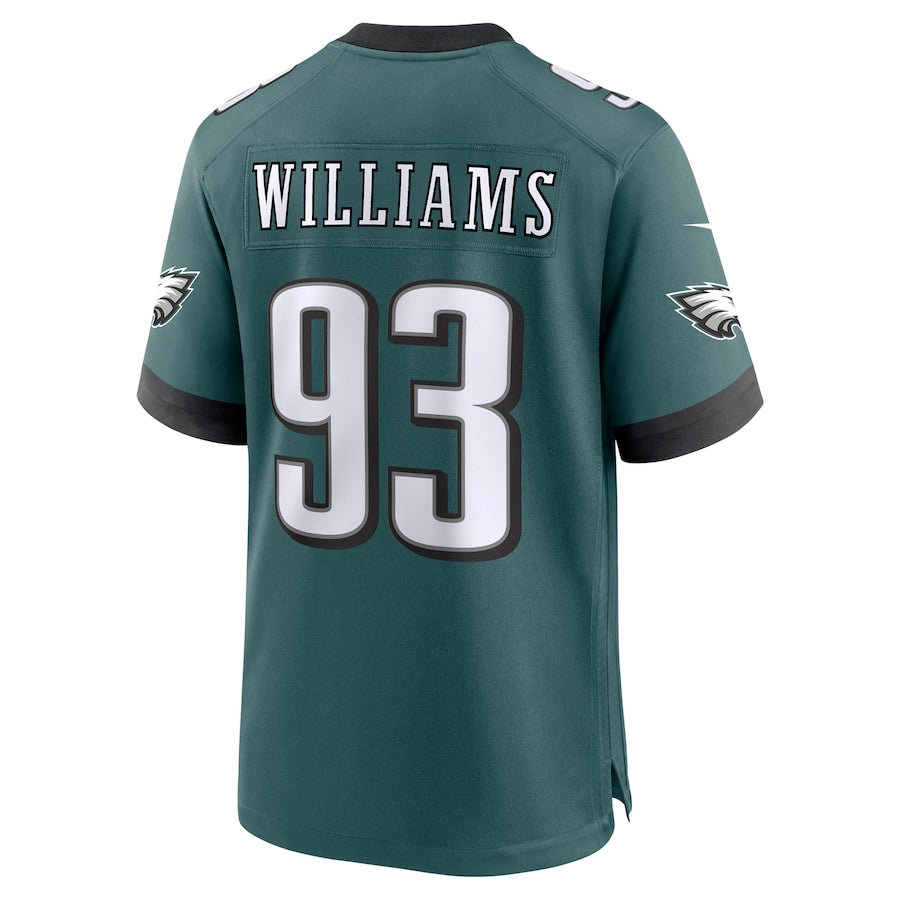 Men's Philadelphia Eagles Milton Williams Midnight Green Team Game Jersey