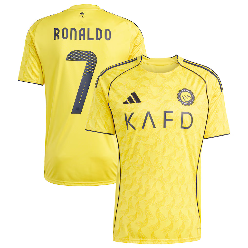 Cristiano Ronaldo Al-Nassr FC 2025/26 Home Player Jersey Yellow
