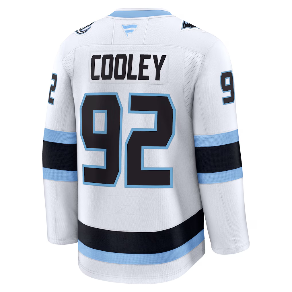 Logan Cooley Utah Mammoth Fanatics Away Premium Player Jersey - White