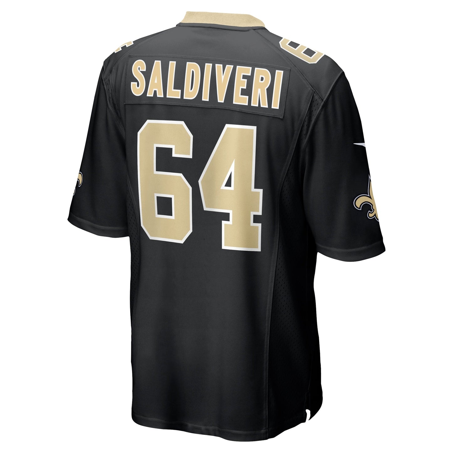 Nick Saldiveri New Orleans Saints Team Game Jersey - Black