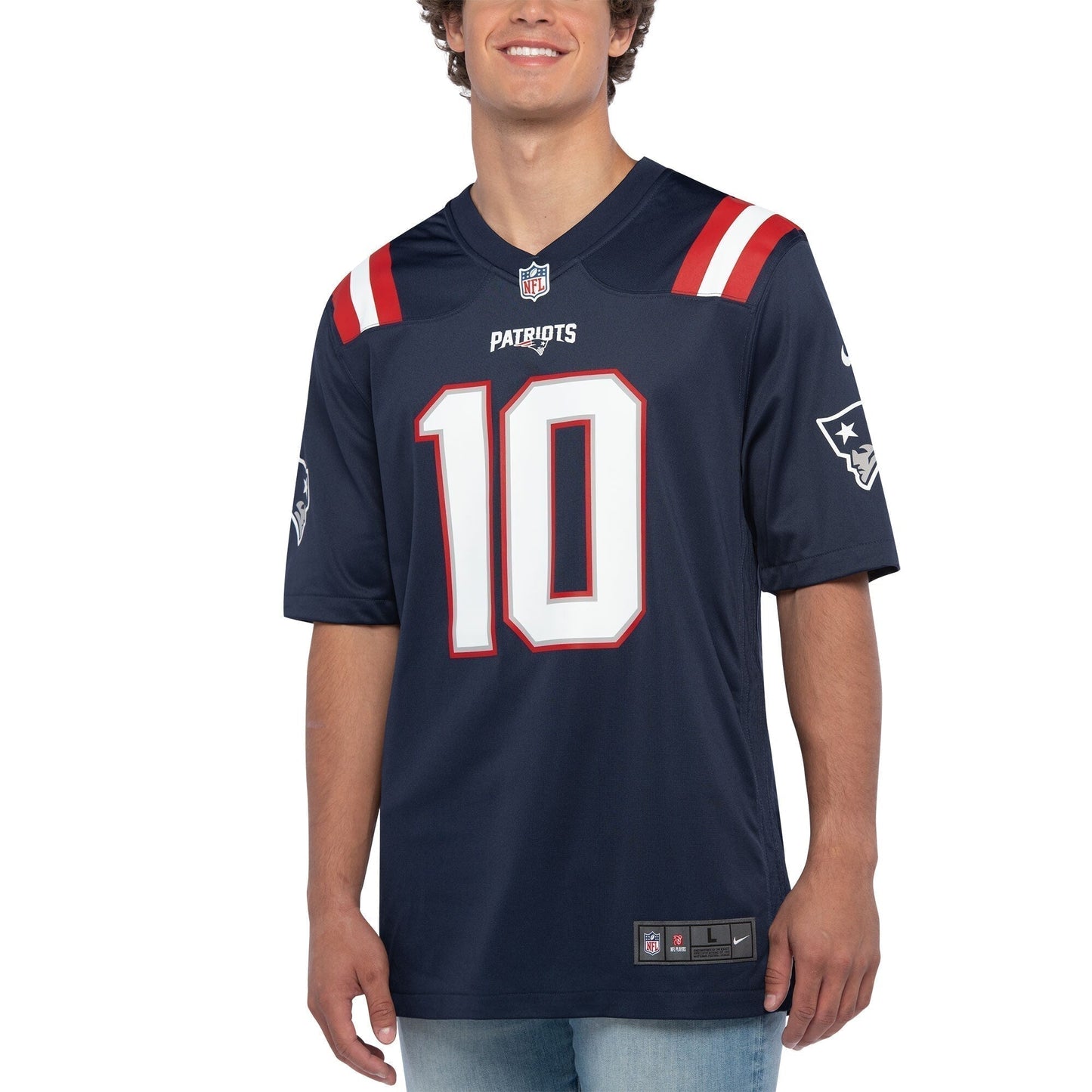 Mac Jones New England Patriots Game Jersey - Navy