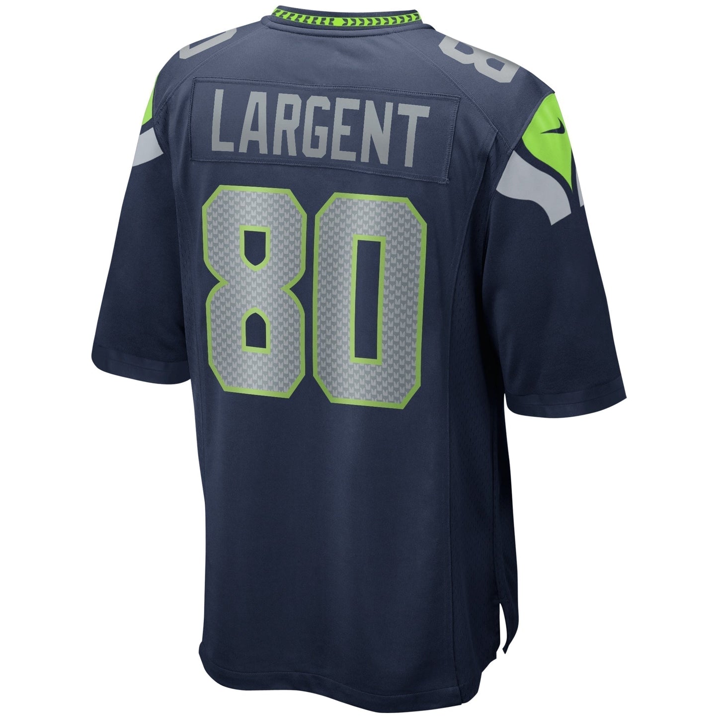 Steve Largent Seattle Seahawks Game Retired Jersey - College Navy