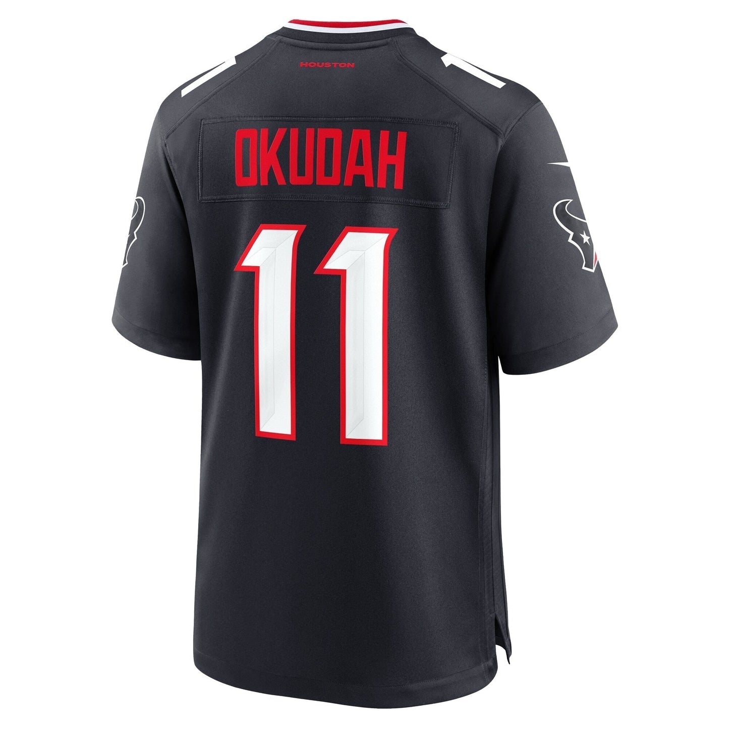 Jeff Okudah Houston Texans Team Game Jersey - Navy