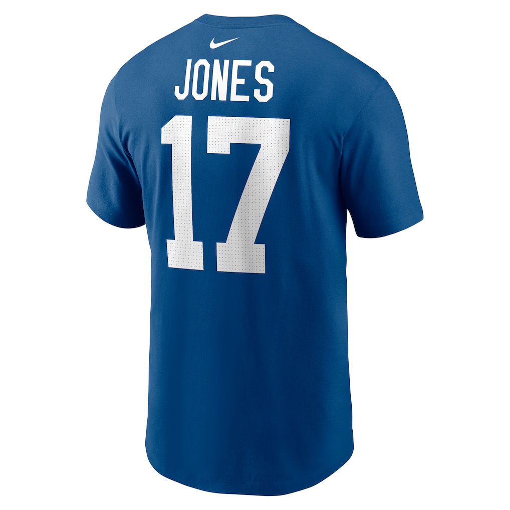 Men's Indianapolis Colts Daniel Jones Royal Name & Number T-Shirt