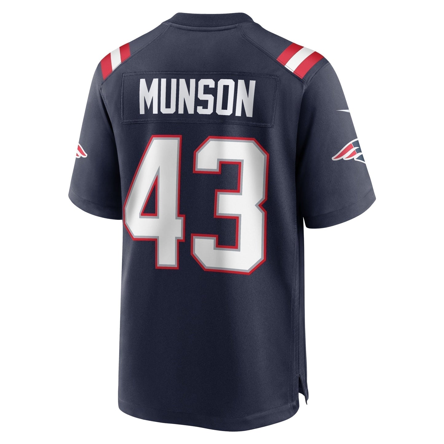 Calvin Munson New England Patriots Home Game Jersey - Navy