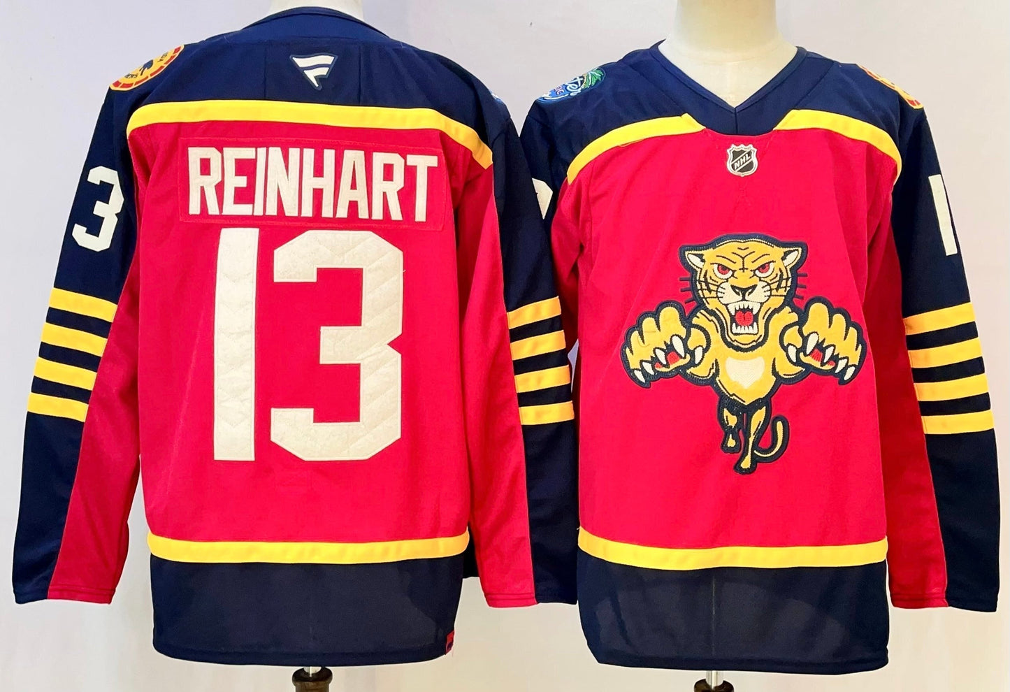 Men's Florida Panthers Sam Reinhart #13 Fanatics Red Premium Player Jersey