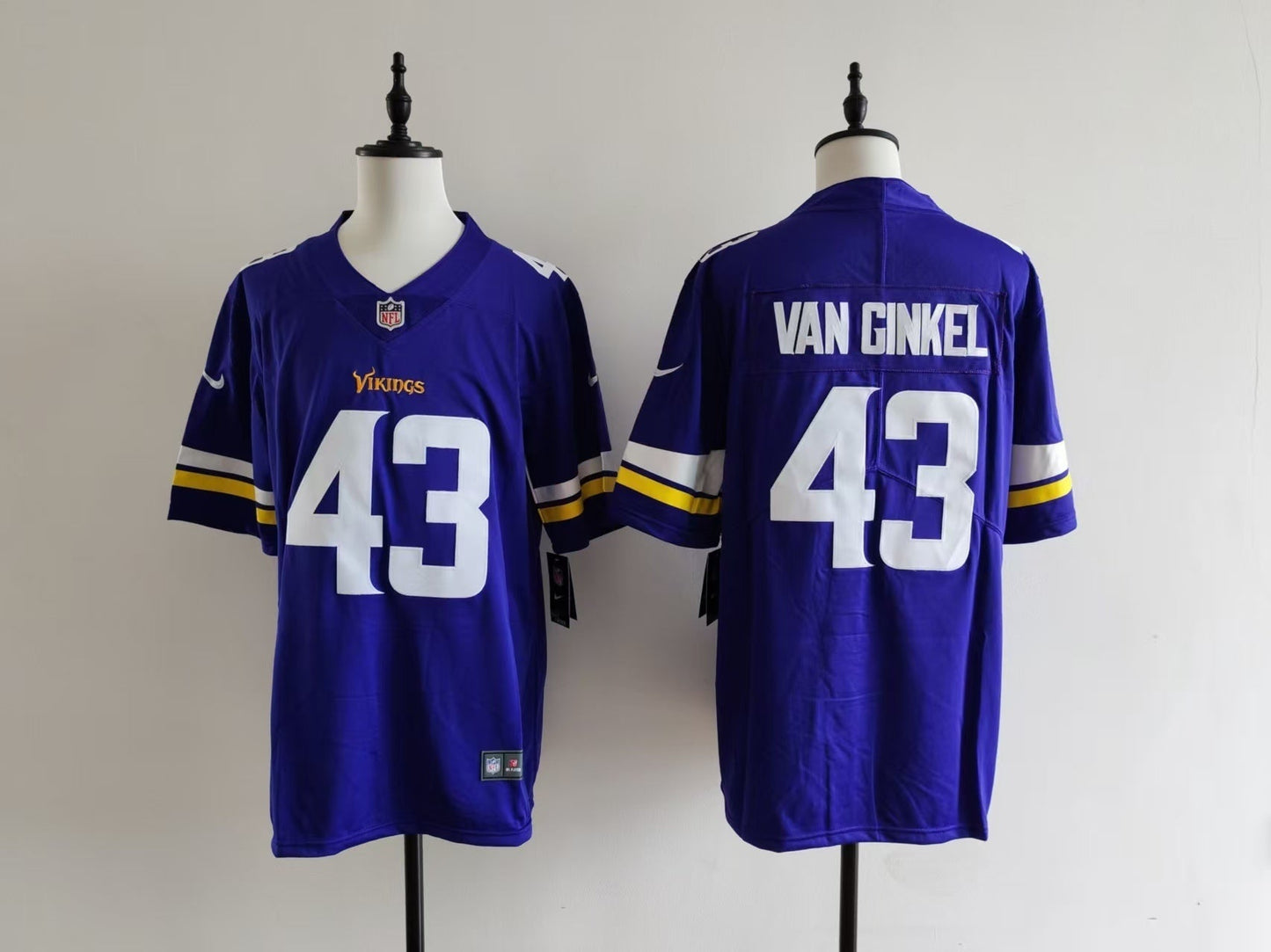 Men's Minnesota Vikings Andrew Van Ginkel Jersey - Purple#43