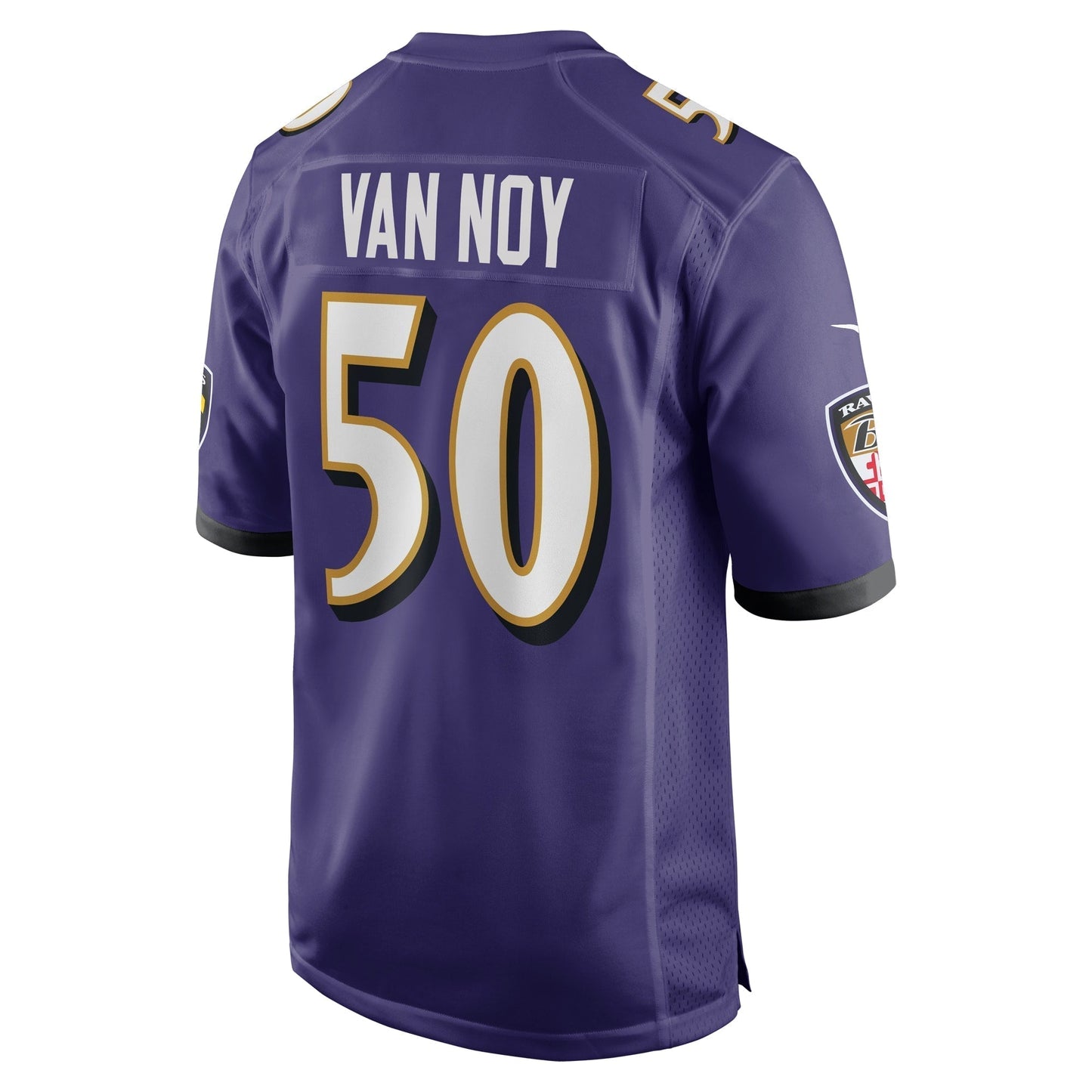 Kyle Van Noy Baltimore Ravens Game Jersey - Purple