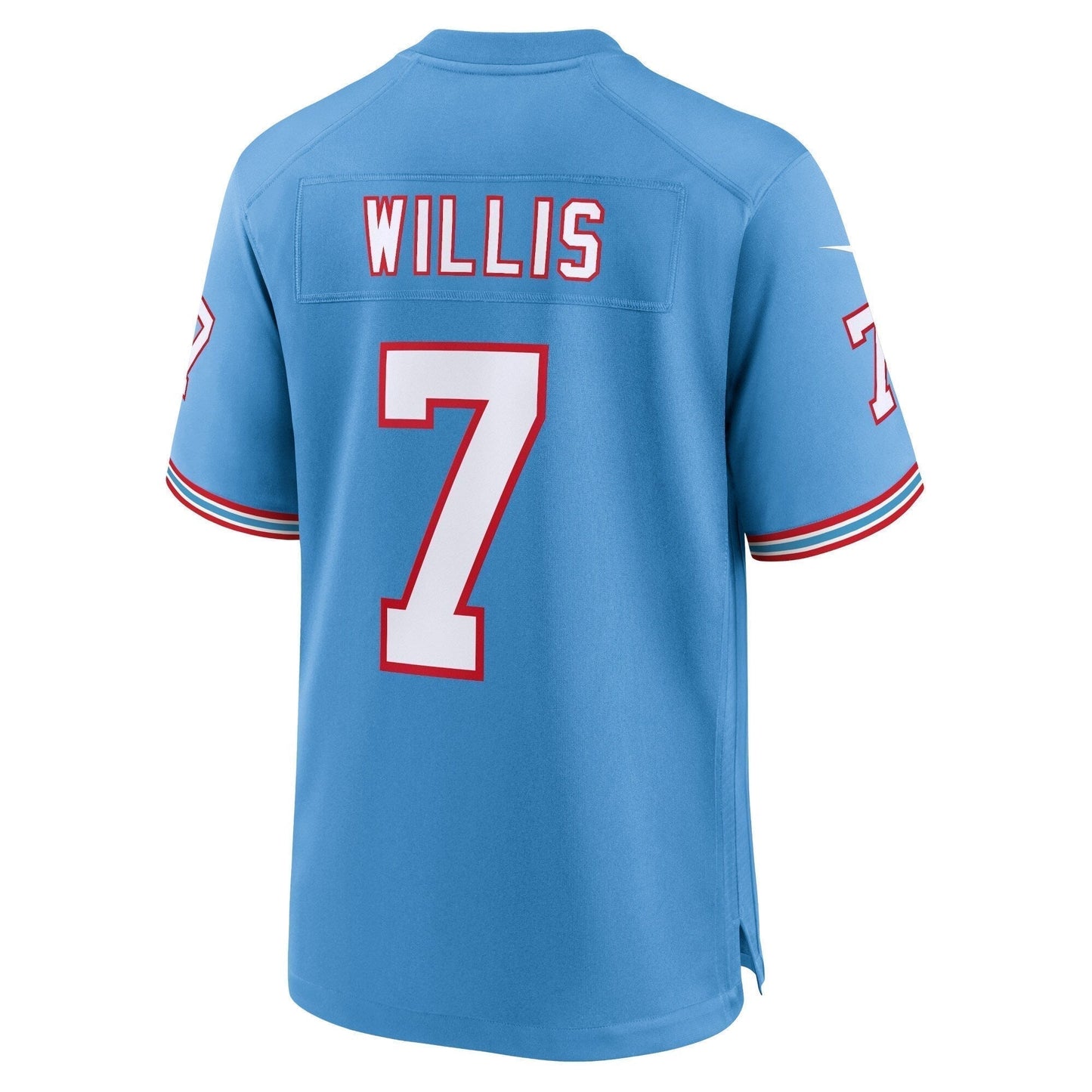 Malik Willis Tennessee Titans Oilers Throwback Alternate Game Jersey - Light Blue