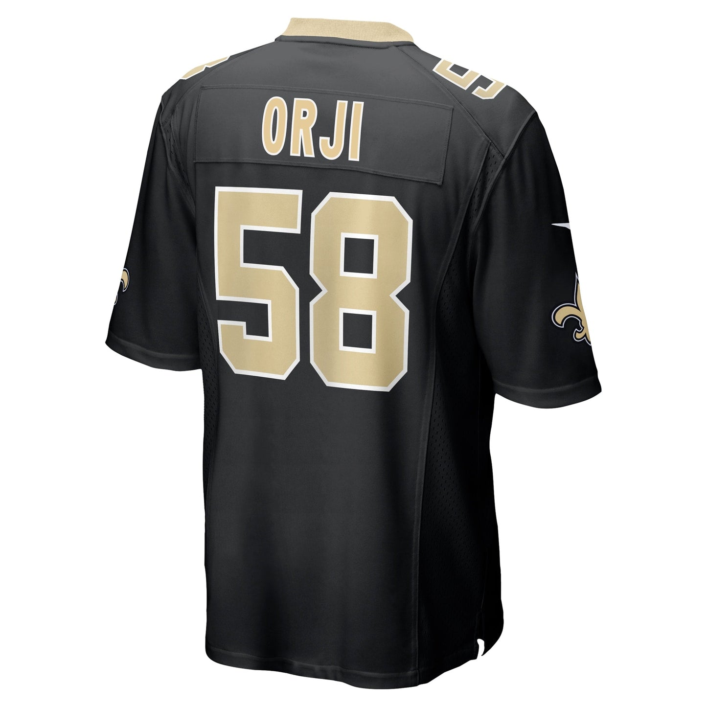 Anfernee Orji New Orleans Saints Team Game Jersey - Black