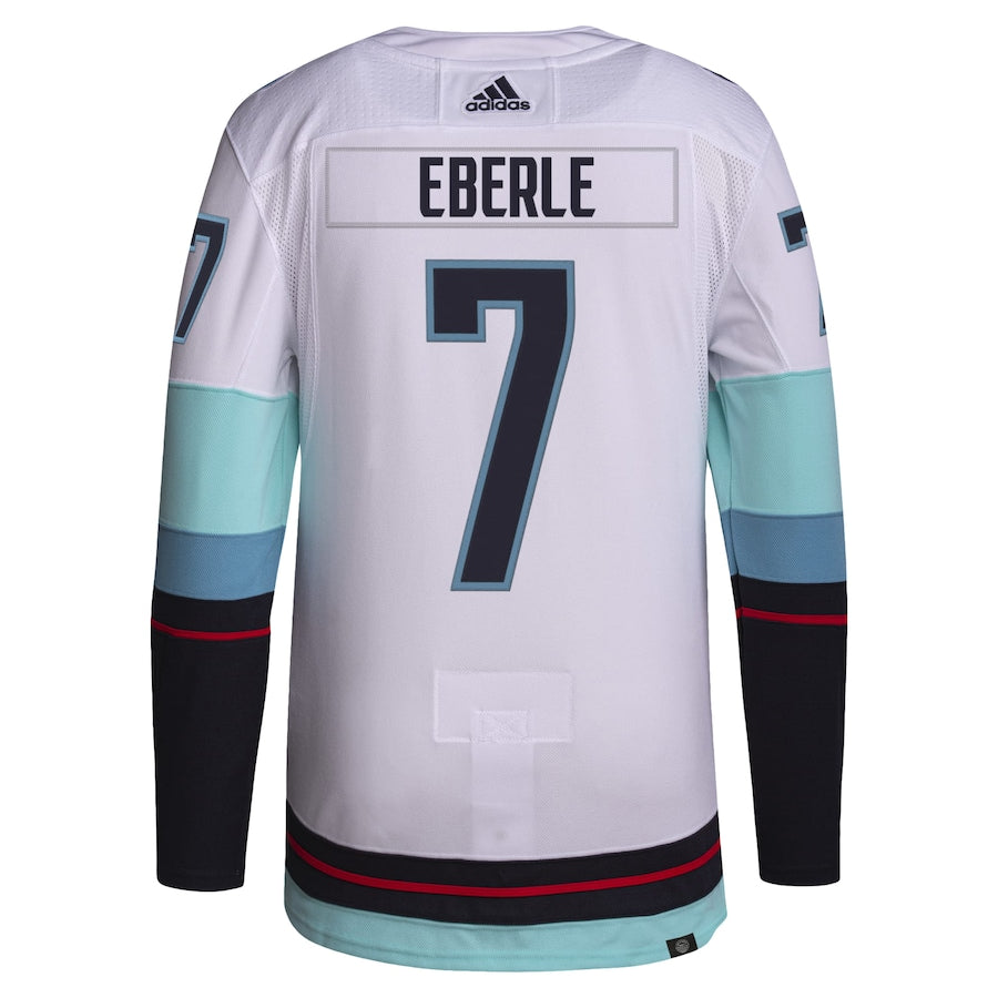 Men's Seattle Kraken Jordan Eberle White Away Primegreen Authentic Pro Player - Jersey