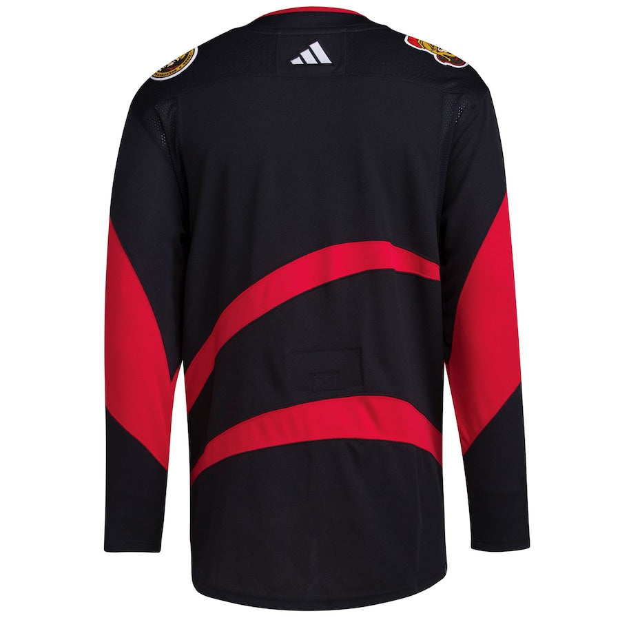 Custom Ottawa Senators Reverse Retro 2.0 Blank Jersey - Black