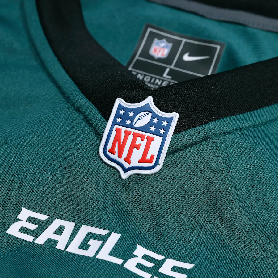 Men's Philadelphia Eagles Midnight Green Super Bowl LIX Custom Game Jersey
