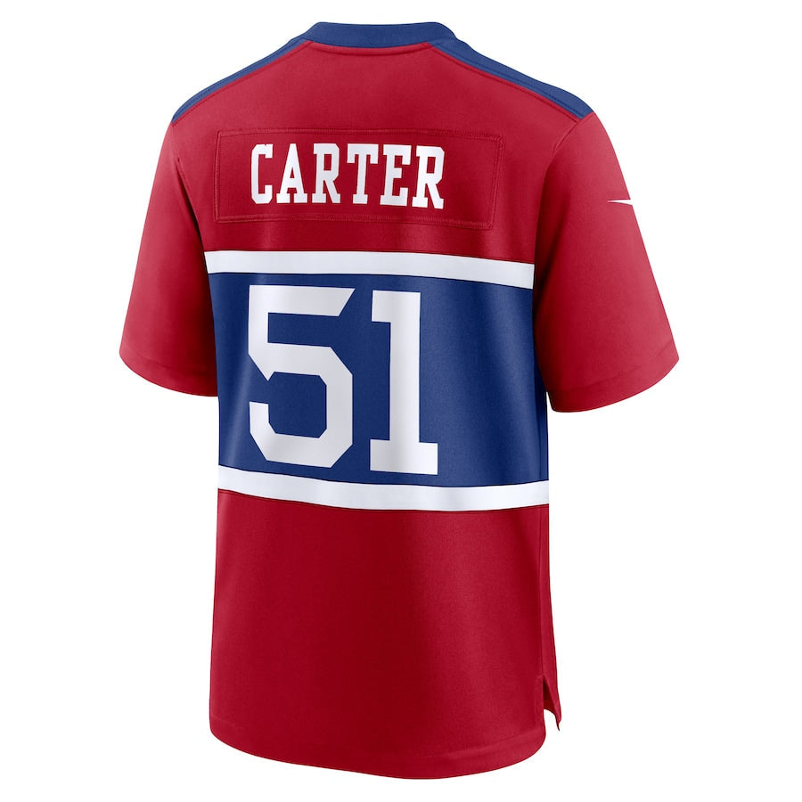 Men's New York Giants Abdul Carter Red First Round Pick Alternate Game Jersey