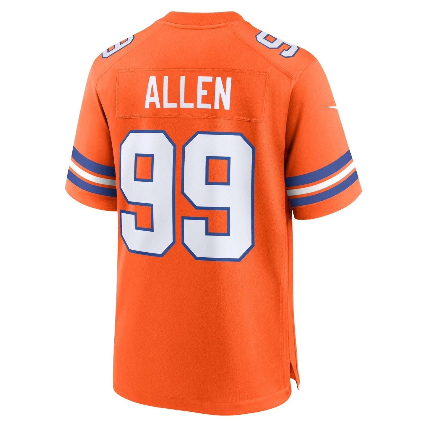 Zach Allen Denver Broncos Mile High Collection 1977 Throwback Game Jersey - Orange