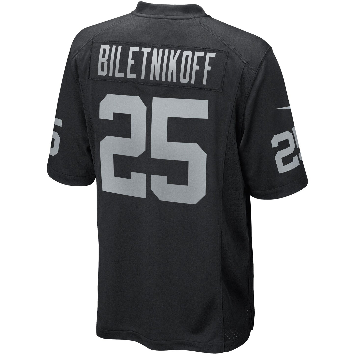 Fred Biletnikoff Las Vegas Raiders Game Retired Jersey - Black