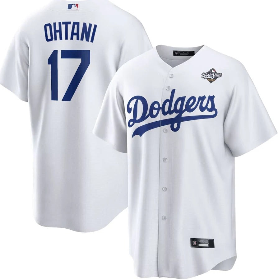 Los Angeles Dodgers Shohei Ohtani White 2025 World Series Home Replica Player Jersey