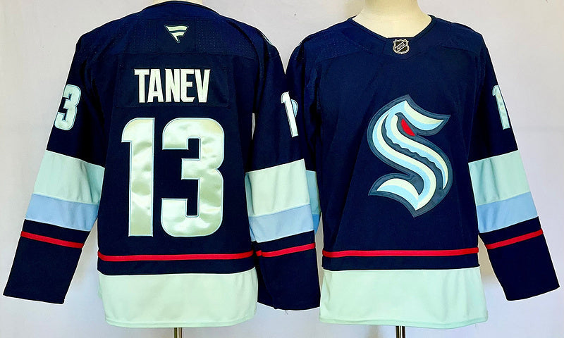 Men's Seattle Kraken Brandon Tanev Fanatics Navy Home Breakaway Player Jersey