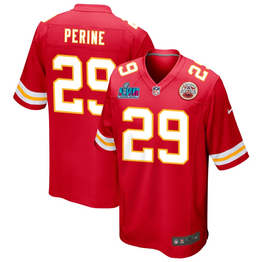 La'Mical Perine Kansas City Chiefs Super Bowl LVII Game Jersey - Red