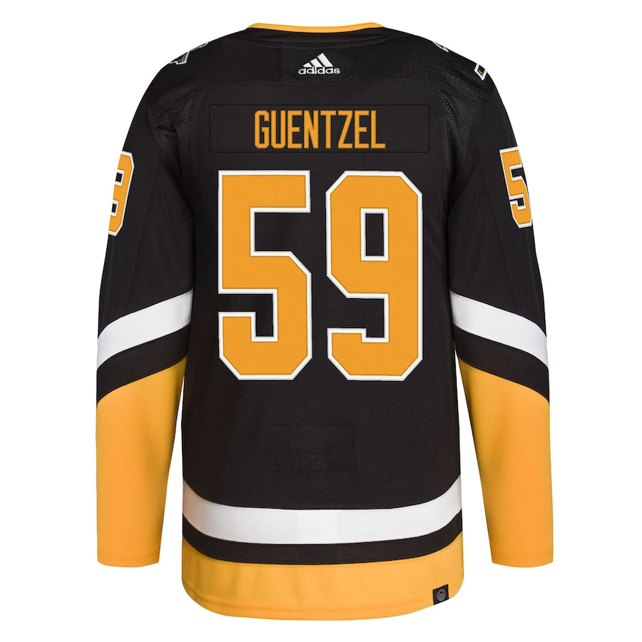 Men's Pittsburgh Penguins Jake Guentzel Black Alternate Primegreen Authentic Player Jersey