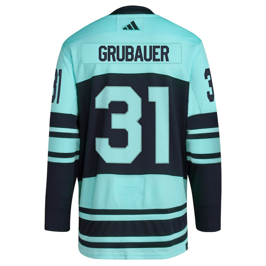 Men's Seattle Kraken Philipp Grubauer Teal Reverse Retro 2.0 Authentic Player Jersey