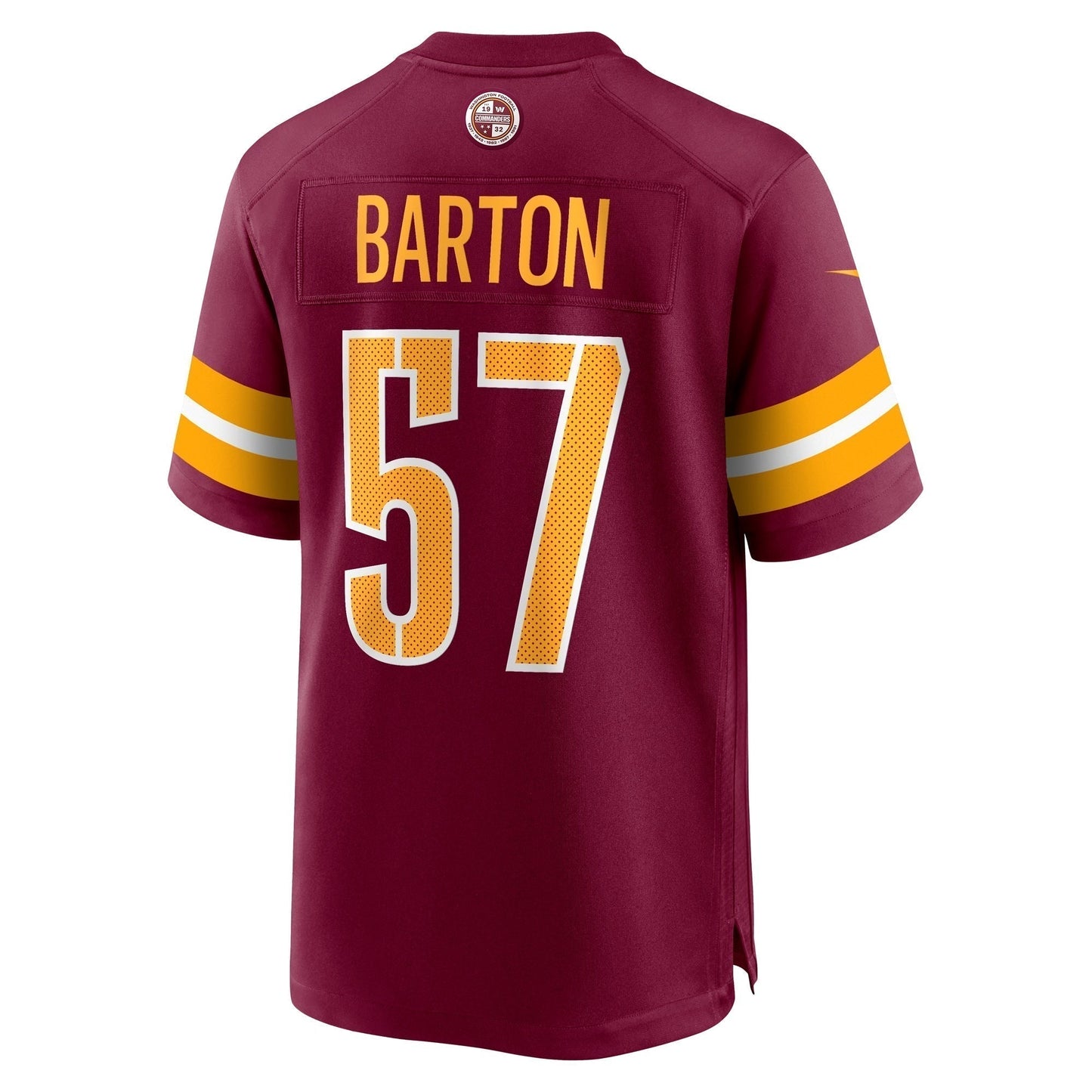 Cody Barton Washington Commanders Game Jersey - Burgundy