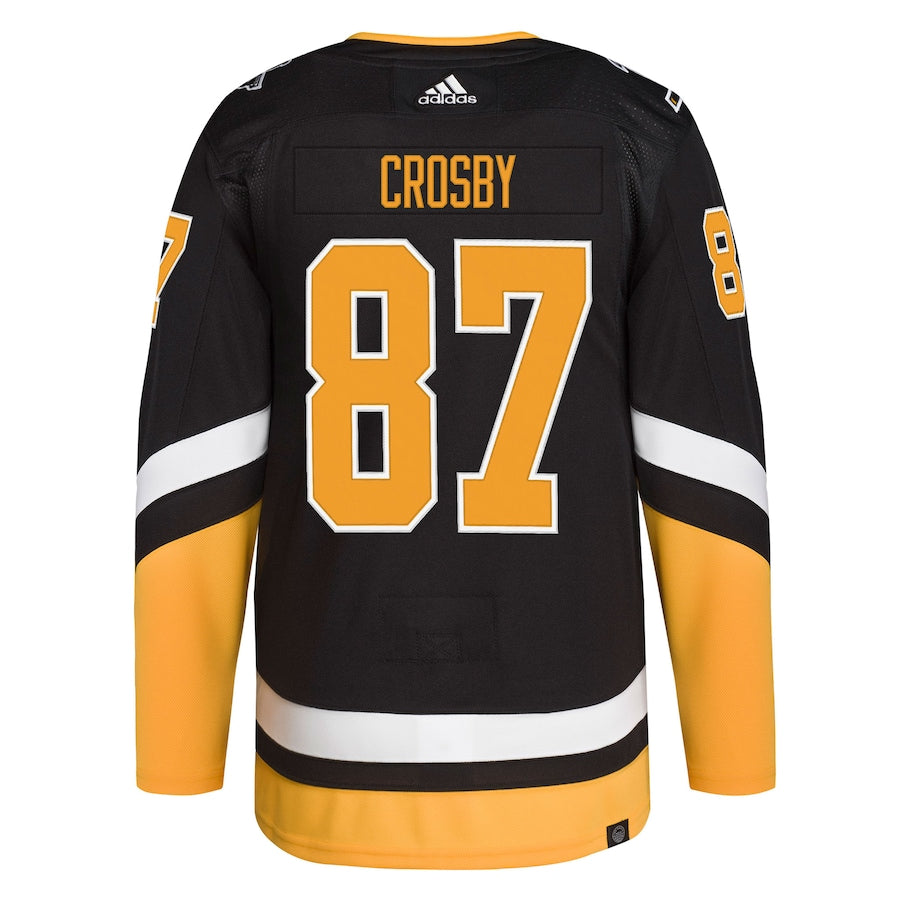 Men's Pittsburgh Penguins Sidney Crosby Black Alternate PrimegreenJersey