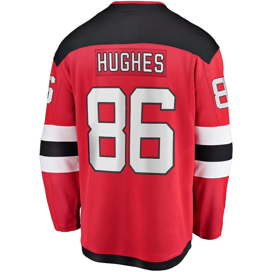 Jack Hughes New Jersey Devils Breakaway Jersey - Red