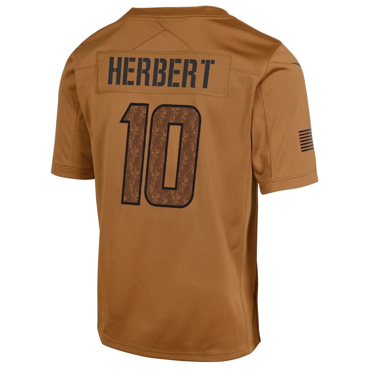 Justin Herbert Los Angeles Chargers Salute To Service Limited Jersey - Brown
