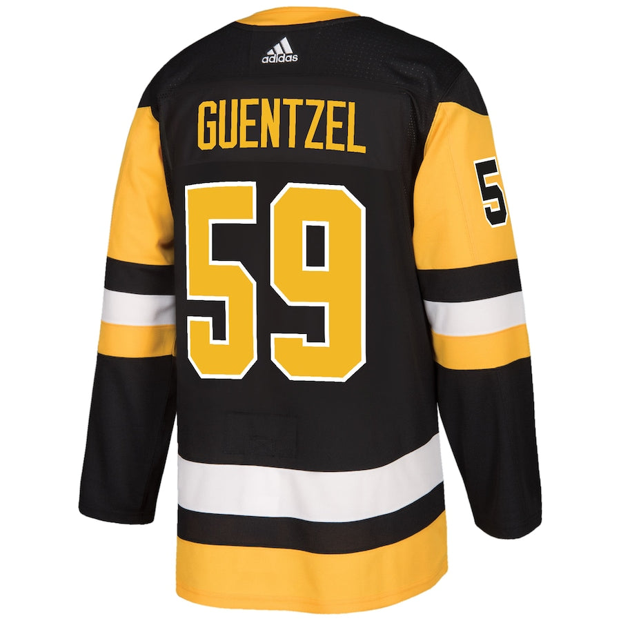 Men's Pittsburgh Penguins Jake Guentzel Black Authentic Player Jersey