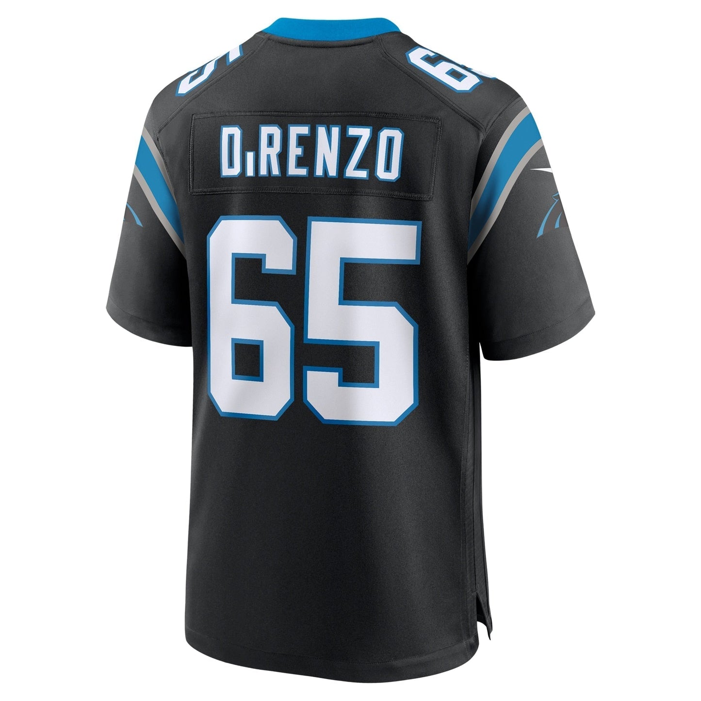 J.D. DiRenzo Carolina Panthers Game Jersey - Black