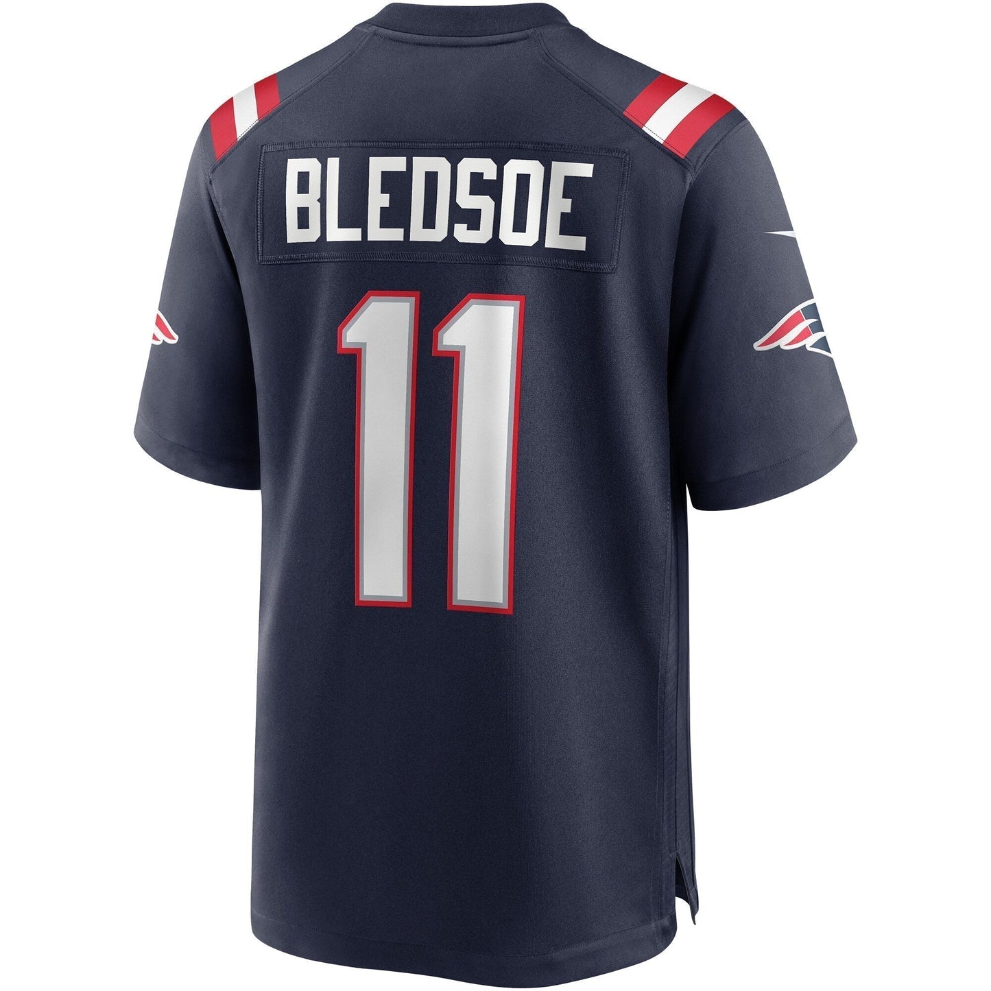Drew Bledsoe New England Patriots Game Retired Jersey - Navy
