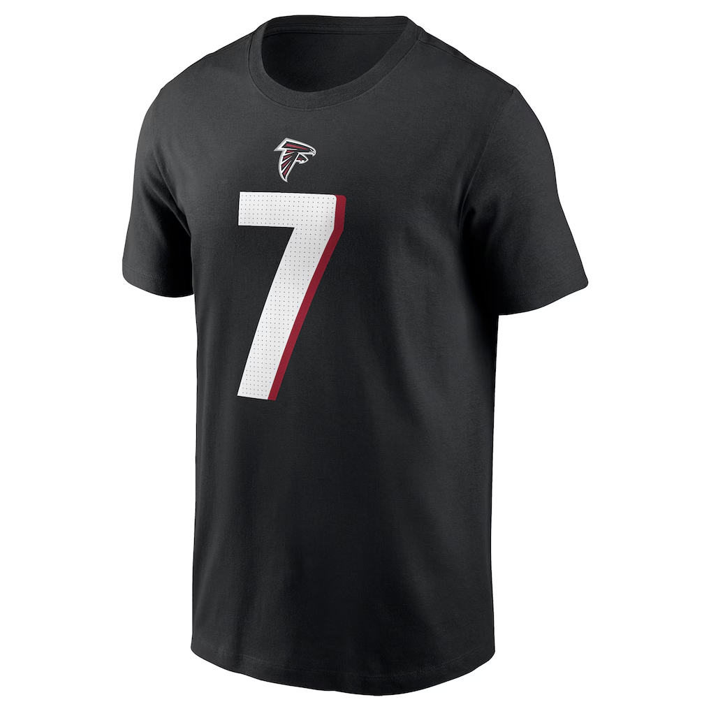 Men's Atlanta Falcons Bijan Robinson Black Player Name & Number T-Shirt