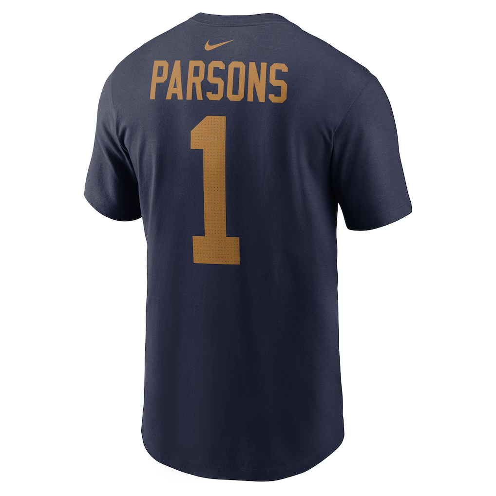 Men's Green Bay Packers Micah Parsons Navy The 1923 Classic Name & Number T-Shirt