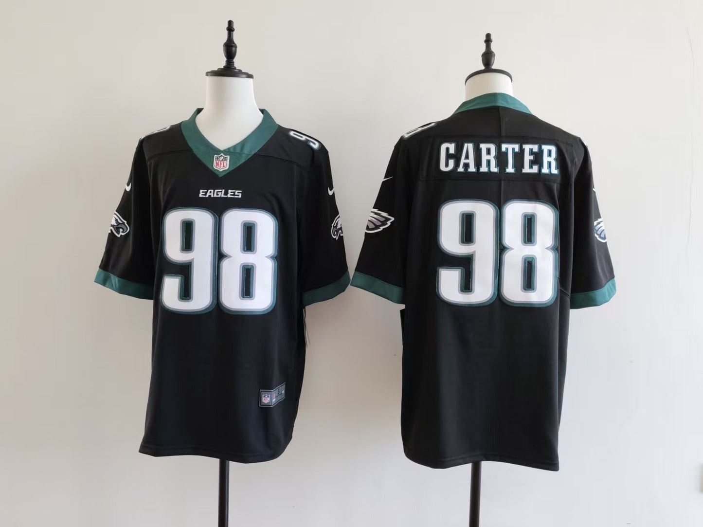 Men's Philadelphia Eagles Jalen Carter Jersey-Black