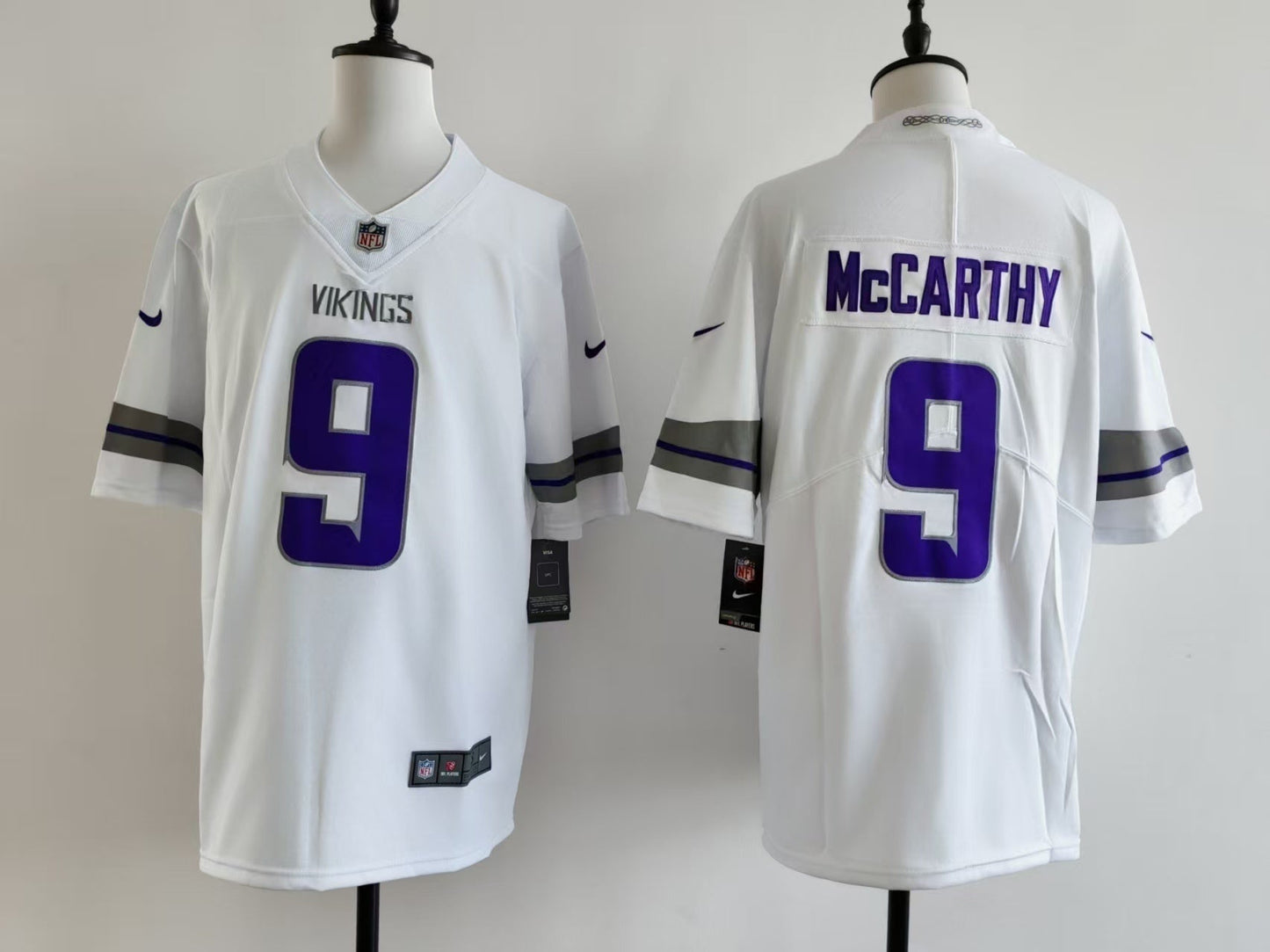 Men's Minnesota Vikings J.J. McCarthy Jersey - White