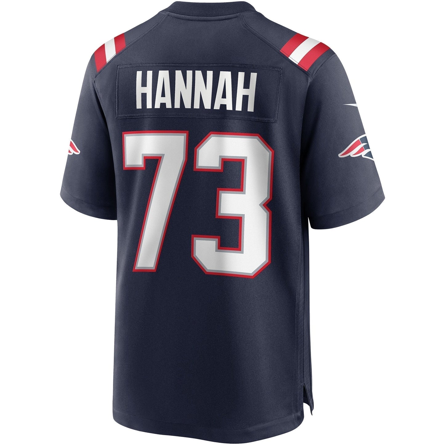 John Hannah New England Patriots Game Retired Jersey - Navy