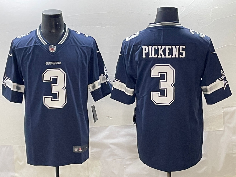 Men's Dallas Cowboys George Pickens Navy Game Jersey